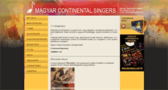 Desktop Screenshot of continentalsingers.hu
