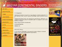 Tablet Screenshot of continentalsingers.hu